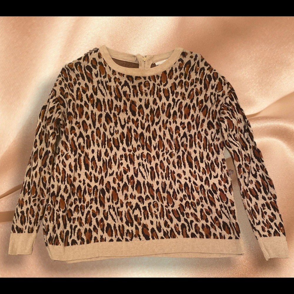 H&M Medium Cheetah Print Sweater